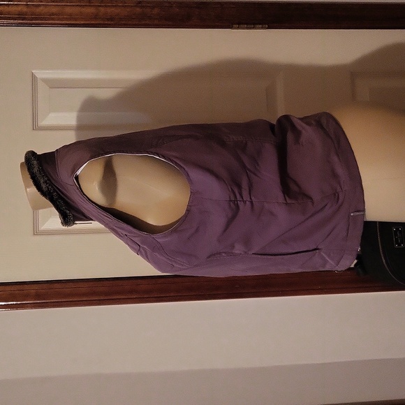 Columbia Brown Vest Faux Fur Collar Size Medium - Picture 2 of 4